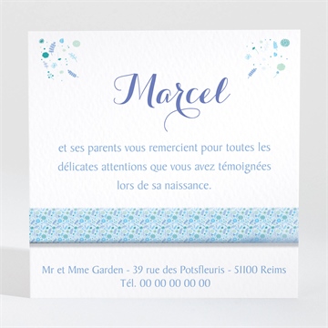 Remerciement naissance son annonce