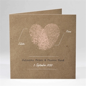 Faire-part mariage nos empreintes