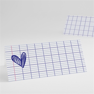 Marque-place mariage les écoliers