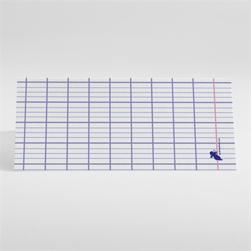 Marque-place mariage les écoliers - Dos du marque-place