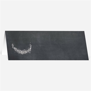 Marque-place mariage ardoise ronde