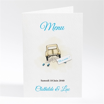 Menu mariage la 2cv du bonheur