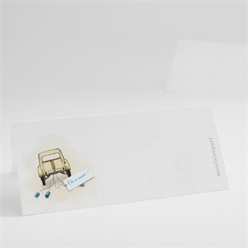 Marque-place mariage la 2cv du bonheur