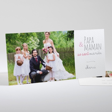 Remerciement mariage pas trop tôt...