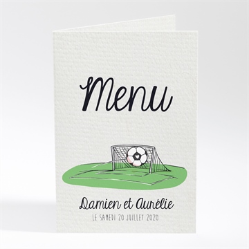 Menu mariage a vos crampons de football !