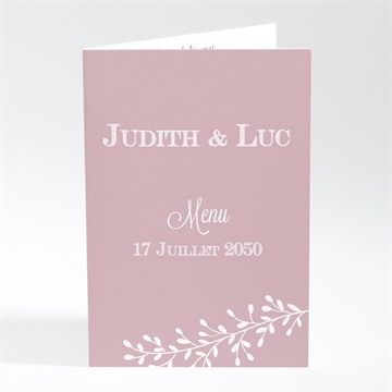 Menu mariage roman photo