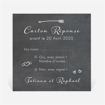 Carton réponse mariage photobooth