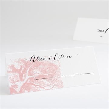 Marque-place mariage atout coeur