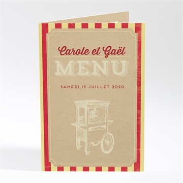 Menu mariage le cirque