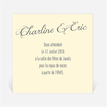 Carton d'invitation mariage annonce en grande photo