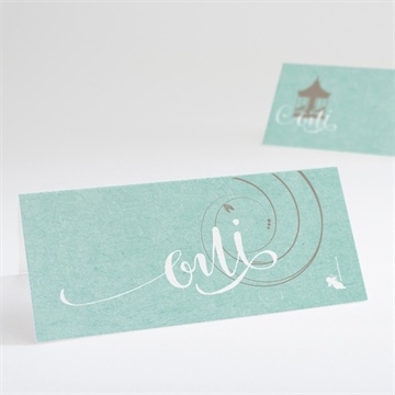 Marque-place mariage joli manège vintage