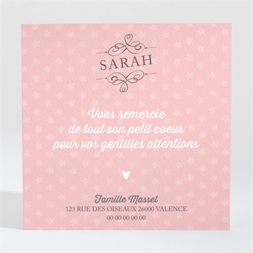 Remerciement naissance des photos pour une surprise