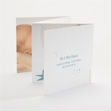 Faire-part naissance petits pieds - Dos du faire-part