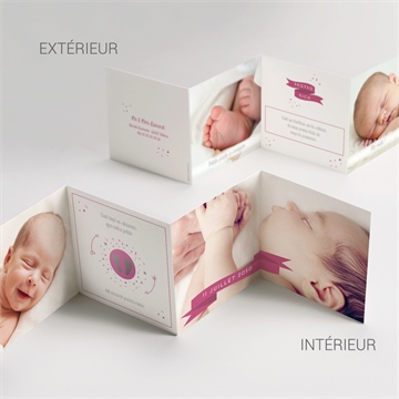 Faire-part naissance annonce photo surprise - Vue d'ensemble