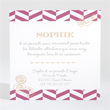 Remerciement naissance jolis motifs scandinave photo