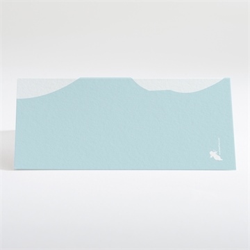 Marque-place mariage en montgolfière humour - Dos du marque-place