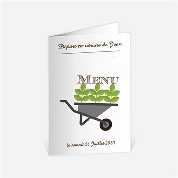 Menu départ à la retraite loisirs et jardinage