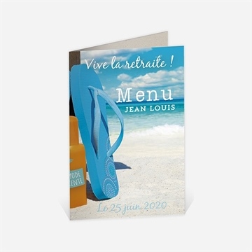 Menu départ à la retraite rêves de voyage