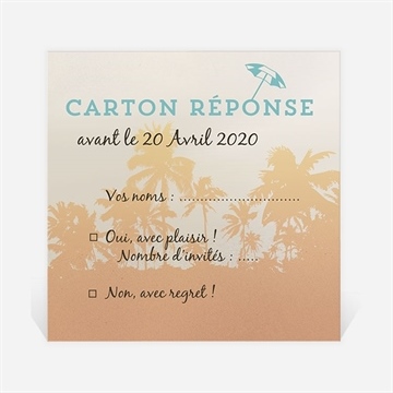 Carton réponse départ à la retraite rêves de voyage