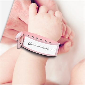 Faire-part naissance annonce fille originale - Détail du faire-part