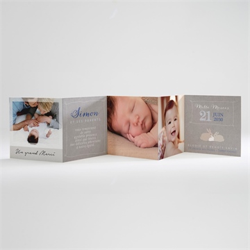 Remerciement naissance un petit ange est né ! - Carte ouverte