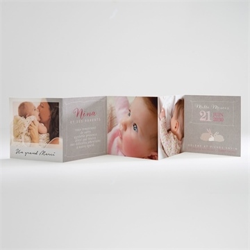 Remerciement naissance une petite puce est née ! - Intérieur de la carte