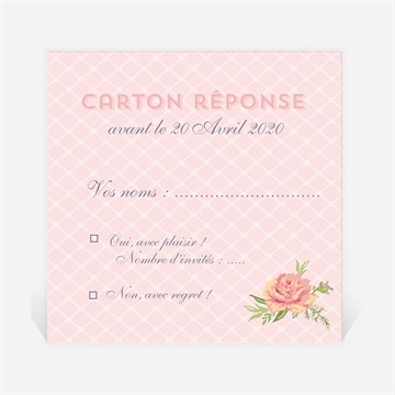 Carton réponse départ à la retraite vent printanier