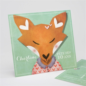 Invitation Anniversaire Petit Renard Monfairepart Com