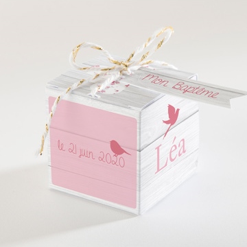 Boîte de dragées baptême jolie composition
