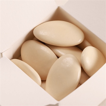 Dragées écru pour mariage - chocolat