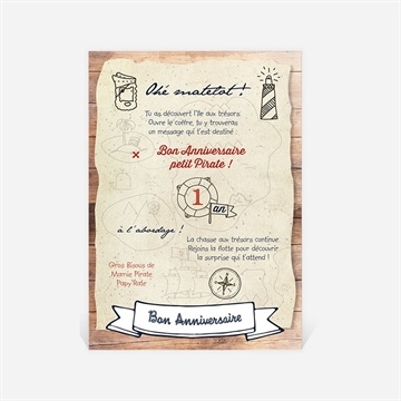 Carte anniversaire carte anniversaire - Dos de la carte