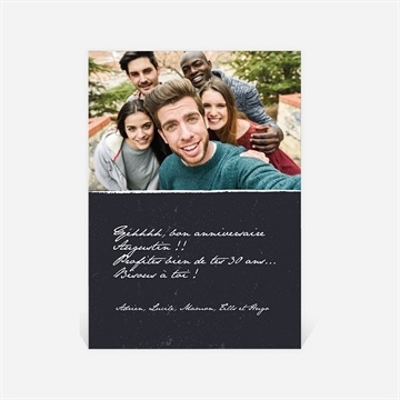 Carte anniversaire carte anniversaire - Dos de la carte