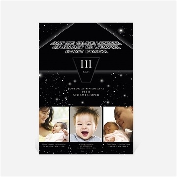 Carte anniversaire carte anniversaire - Dos de la carte