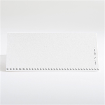 Marque-place communion damier losanges - Dos du marque-place