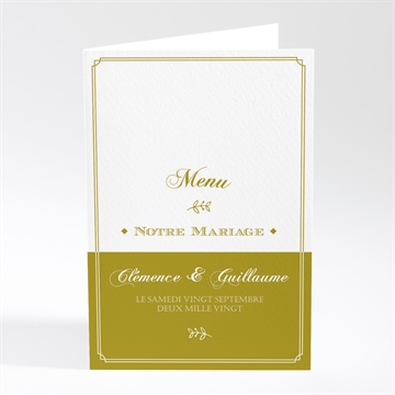 Menu mariage classique
