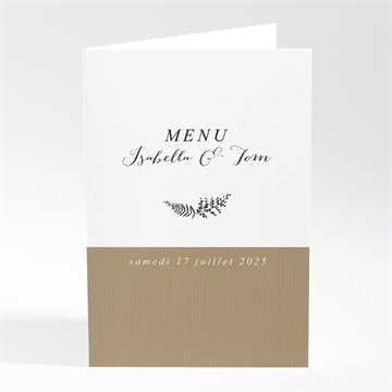 Menu mariage amour toujours