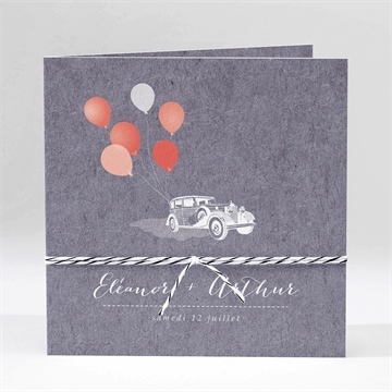 Faire-part mariage voiture classique