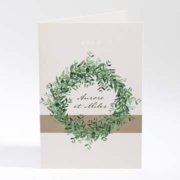 Menu mariage ronde de bonheur