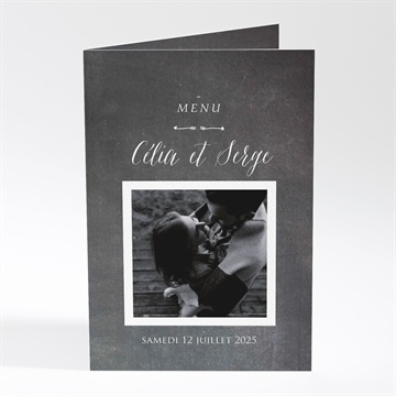 Menu mariage annonce ardoisée