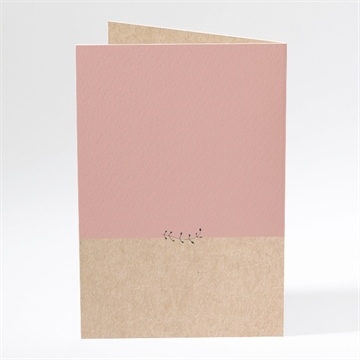 Menu mariage célébration d'amour - Dos du menu