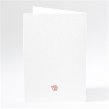 Menu mariage ronde chaude - Dos du menu