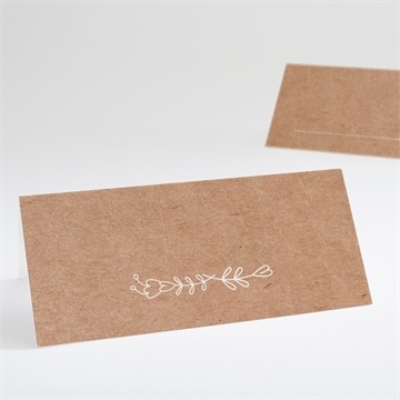 Marque-place mariage kraft vintage magnet
