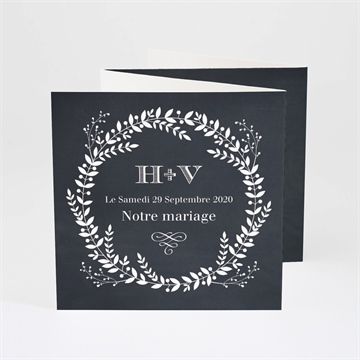 Faire-part mariage jeu d'ardoise