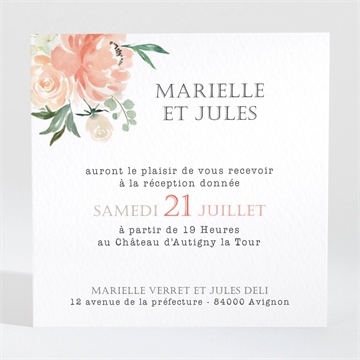 Carton d'invitation mariage belle union