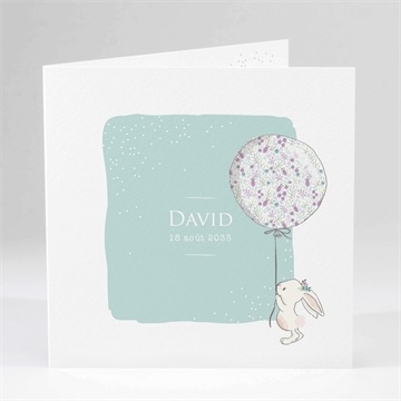 Faire-part naissance lapinou