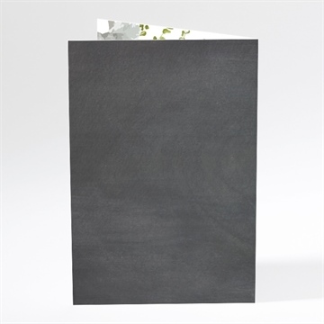 Menu mariage couronne en ardoise - Dos du menu