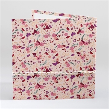 Faire-part mariage esperluette liberty - Dos du faire-part