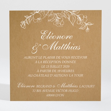 Carton d'invitation mariage belle découverte sticker