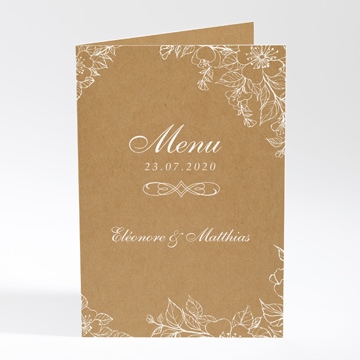 Menu mariage belle découverte sticker