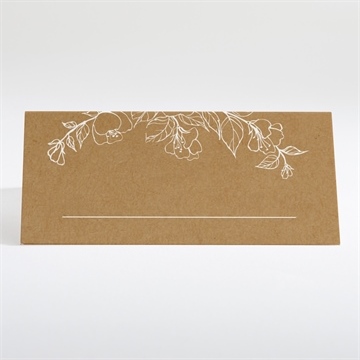 Marque-place mariage belle découverte - Dos du marque-place